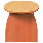vidaXL Table basse Brun cire 80 x 40 x 35 cm Pin massif