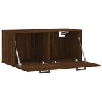 vidaXL Armoire murale chêne marron 80x36 5x35 cm bois d'ingénierie