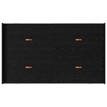 vidaXL Cadre de lit avec rangement avec tiroir Chêne noir 120 x 190 cm