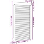 vidaXL Volet roulant aluminium 110x220 cm anthracite