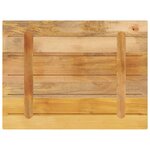 vidaXL Dessus de table rectangulaire bois massif de manguier brut