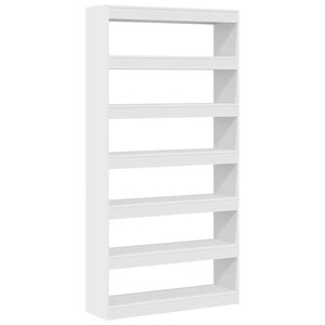 vidaXL Bibliothèque Blanc 100 x 30 x 198 cm Bois d'ingénierie