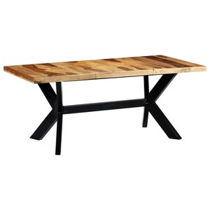 vidaXL Table à manger 180x90x75 cm Bois massif