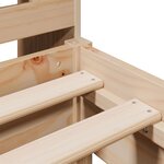 vidaXL Lit bibliothèque sans matelas 90x190 cm bois de pin massif
