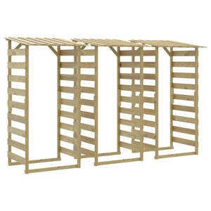 vidaXL Pergolas avec toits 3 Pièces 100x90x200 cm Bois de pin imprégné