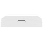 vidaXL Lit avec rangement et matelas avec matelas Blanc 140 x 190 cm