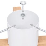 vidaXL Support de sapin de Noël 55x55x15 5 cm