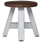 vidaXL Tabouret Naturel 22 x 22 x 24 cm Bois d'Acajou