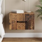 vidaXL Cabinet de chevet mural Bois ancien 34 5 x 33 x 20 cm