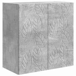 vidaXL Armoire Murale 59 x 31 x 60 cm Bois d'ingénierie Gris béton