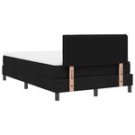 vidaXL Lit coffre avec matelas & lumière LED noire 120x190 cm en tissu