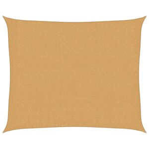 vidaXL Voile d'ombrage 160 g/m² rectangulaire sable 2 5x3 m PEHD