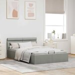 vidaXL Cadre de lit à rangement hydraulique sans matelas 140x200 cm