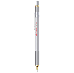rOtring 800 Porte-mine Argent chromé mécanique rétractable 0.7 mm
