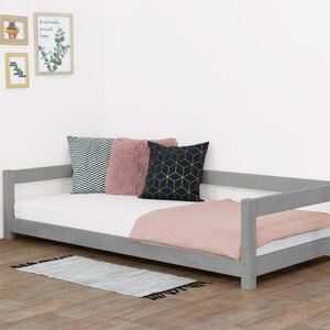Lit Montessori enfant STUDY 90 x 190 gris