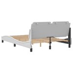 vidaXL Cadre de lit sans matelas blanc 120x200 cm similicuir