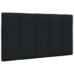 vidaXL Lit avec matelas noir 80x200 cm tissu