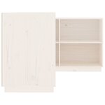 vidaXL Bureau Blanc 110x50x75 cm Bois massif de pin