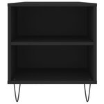 vidaXL Table basse noir 102x44 5x50 cm bois d'ingénierie