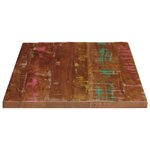 vidaXL Dessus de table 80x60x2 5cm rectangulaire bois massif récupéré