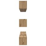 vidaXL Ensemble meuble TV 8 Pièces Chêne artisanal Bois d'ingénierie