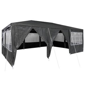 vidaXL Tente de fête 600 x 400 x 266 cm Anthracite Polyéthylène