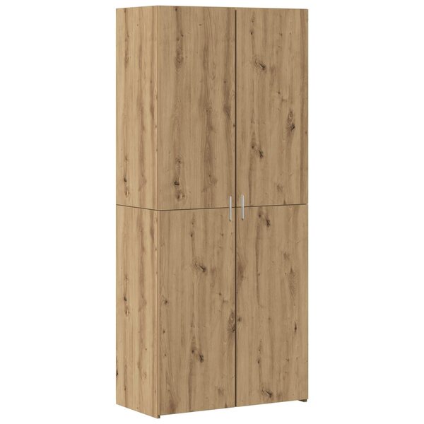 vidaXL Haut Armoire 2 Pièces Chêne artisanal 80 x 42 x 185 cm