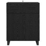 vidaXL Buffet Chêne noir 69 5 x 34 x 90 cm Bois d'ingénierie