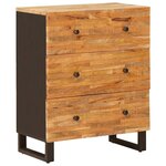 vidaXL Buffet 2 Pièces Marron 60 x 33 x 75 cm Bois de mangue massif
