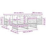 vidaXL Ensemble de canapés d'extérieur 7 pc Blanc et anthracite