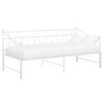vidaXL Cadre de canapé-lit extensible sans matelas blanc 90x200 cm