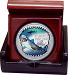 Monnaie en argent 1 dollar g 31.1 (1 oz) millésime 2023 deadly dangerous tiger shark