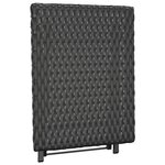 vidaXL Table pliable noir 45x35x32 cm résine tressée