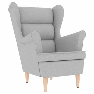 vidaXL Fauteuil gris nuage 74x84x100 cm tissu