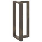 vidaXL Pieds de table de bar en forme de T  2 pièces  noir  50 x 35 x (90-91) cm  acier