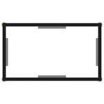 vidaXL Table console Transparent 60x35x75 cm Verre trempé