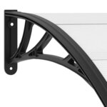 vidaXL Auvent de porte 240 x 100 cm PC