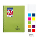 Cahier protège-cahier Koverbook Piqué Polypro 24x32 cm 160 P Q 5x5 Coloris Alé... CLAIREFONTAINE