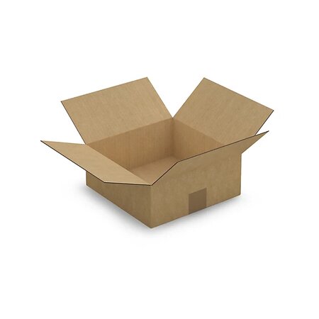 Caisse carton brune simple cannelure raja 25x25x10 cm (lot de 25)