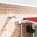 vidaXL Auvent Rétractable Rouge 600 × 350 cm Tissu et Métal