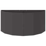 vidaXL Jardinière Noir 120 x 60 x 50 cm Acier