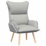 vidaXL fauteuil Gris nuage 69 x 74 x 93 cm Tissu Sherpa