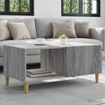vidaXL Table basse Sonoma gris 90 x 50 x 40 cm Bois d'ingénierie