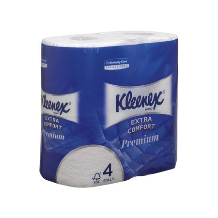 Premium Standard, rouleau de papier toilette, quadruple épaisseur, 160 feuilles, 98 mm, blanc (carton 6 x 4 rouleaux)