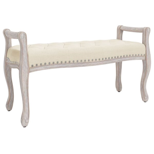 Banc banquette 110 x 45 x 60 cm lin beige 02_0010533