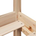 vidaXL Lit bibliothèque sans matelas 90x190 cm bois de pin massif