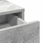 vidaXL Coiffeuse Gris béton 100 x 41 x 140 cm Bois d'ingénierie