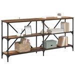 vidaXL Table console Bois Ancien 160 x 30 x 75 cm Bois d'ingénierie