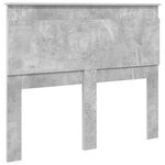 vidaXL Tête de lit Gris béton 135 cm Bois d'ingénierie