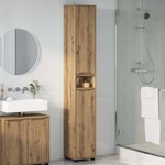 vidaXL Cabinet de salle de bain Chêne artisanal 30 5 x 30 x 195 cm